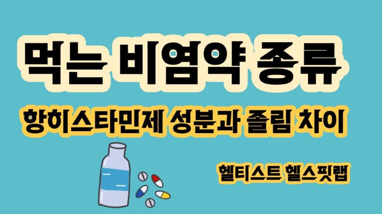 먹는 비염약 종류항히스타민제 성분과 졸림 차이