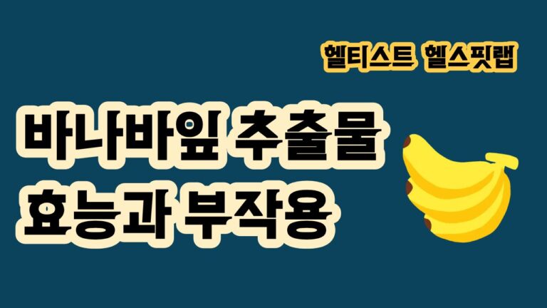 바나바잎 추출물 효능과 부작용 주요성분 코르솔산