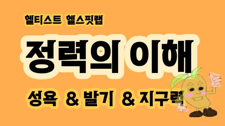 정력 이해하기 성욕 발기 지구력