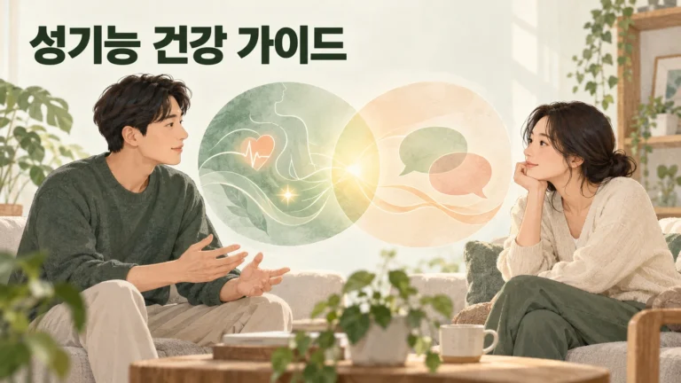 성기능 건강 몸의 변화와 두사람의 대화
